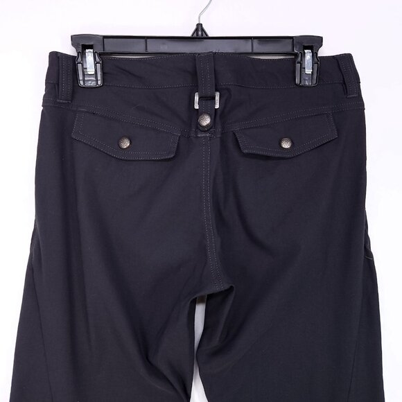 Athleta Cargo Pants Women’s Size 4 Wide Leg Black Drawstring Pockets Outdoor - Picture 4 of 16